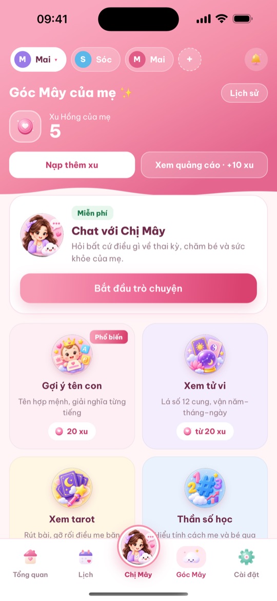 Góc Mây trong BabiMami